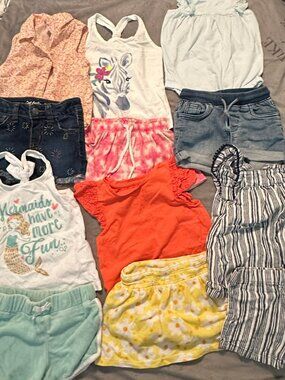 Bundle of SIX Summer Outfits - Toddler Girls - Mix & Match